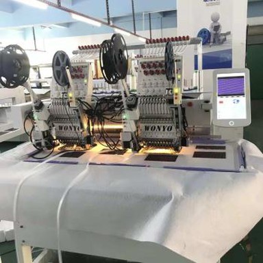 2 höfuð perlur Útsaumur Machine Area 500 * 400mm WONYO